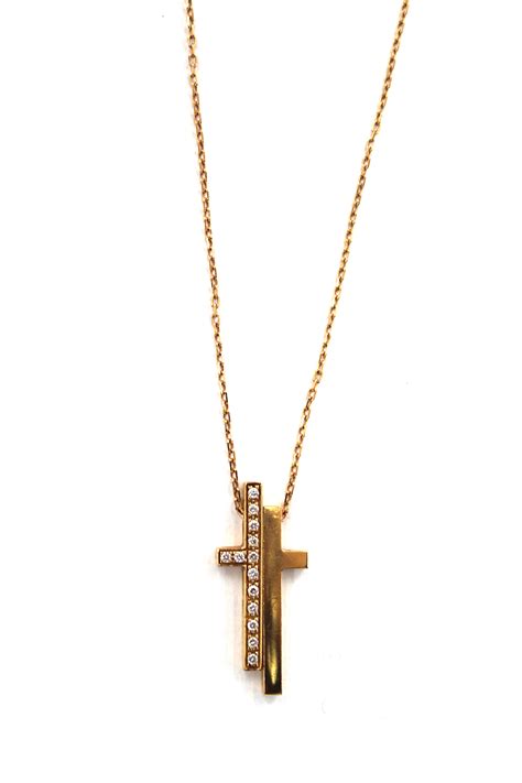 gucci cross necklace|gucci diamond split cross necklace.